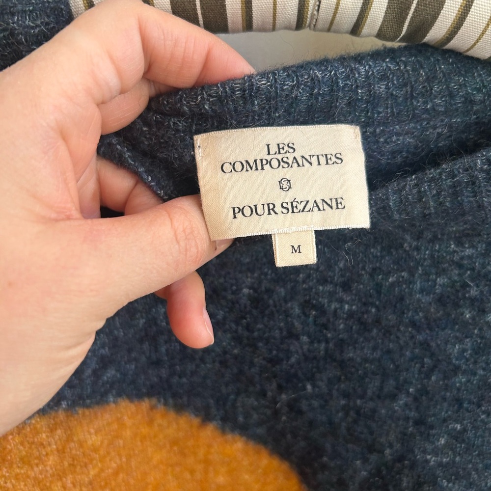 Sezane howard wool mohair Multicolor Striped Sweater - Picture 2 of 8
